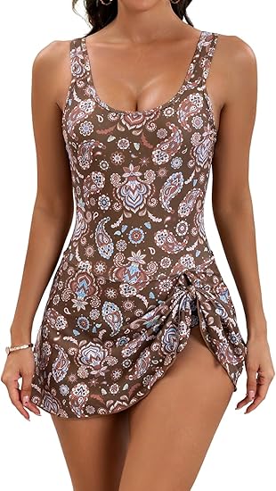 One Piece Tummy Control Swimdress